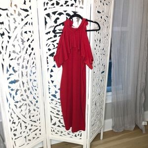 Cut out shoulder dress